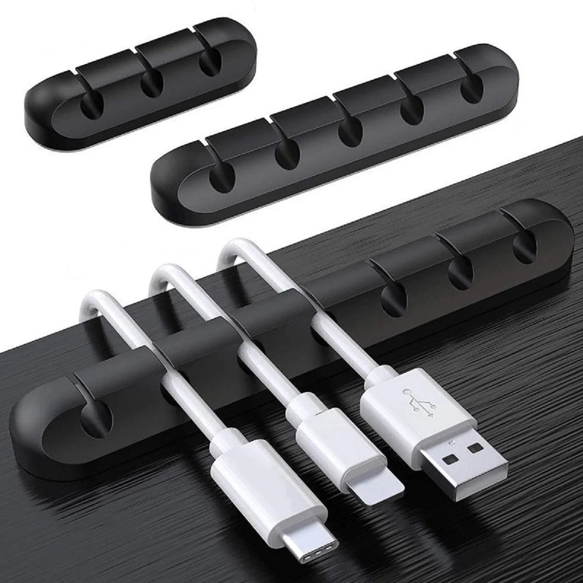 Organizador de Cabos em Silicone NNBILI – Fixação Fácil e Prática