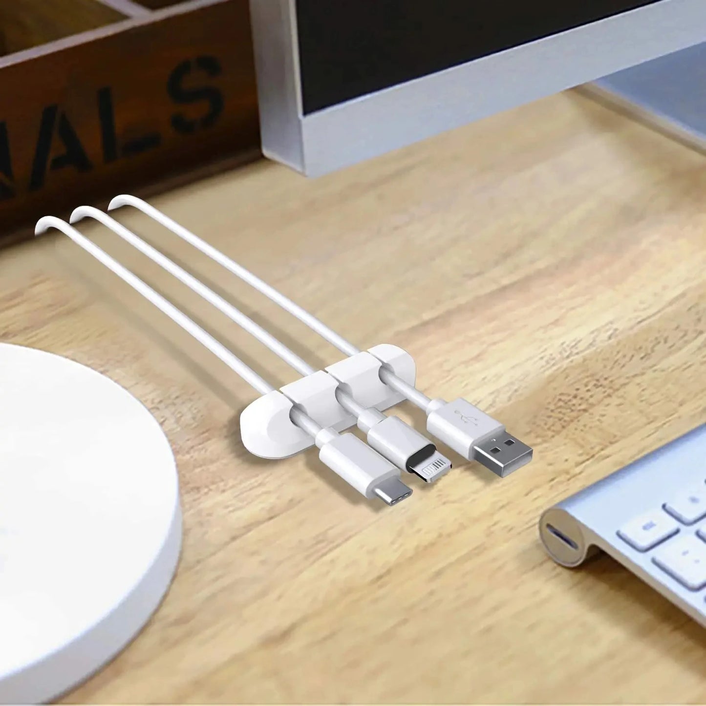 Organizador de Cabos em Silicone NNBILI – Fixação Fácil e Prática