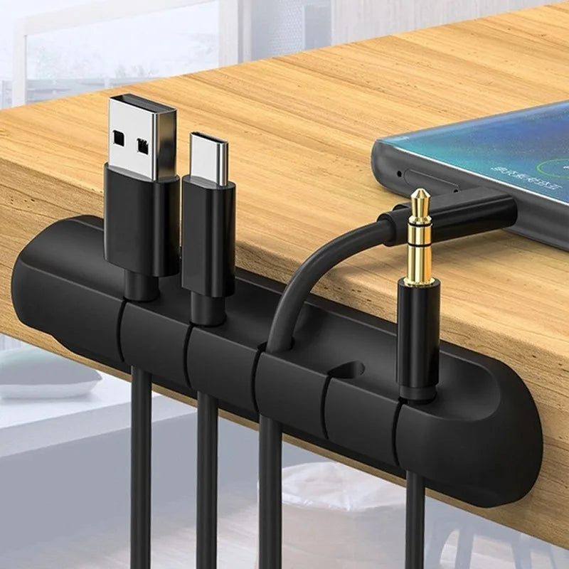Organizador de Cabos em Silicone NNBILI – Fixação Fácil e Prática