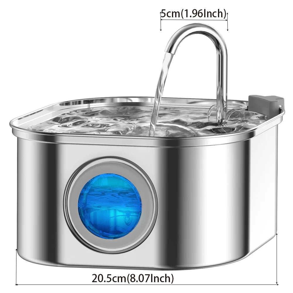Comedouro Bebedouro Automático em Aço Inoxidável ZYfeeder para Gatos