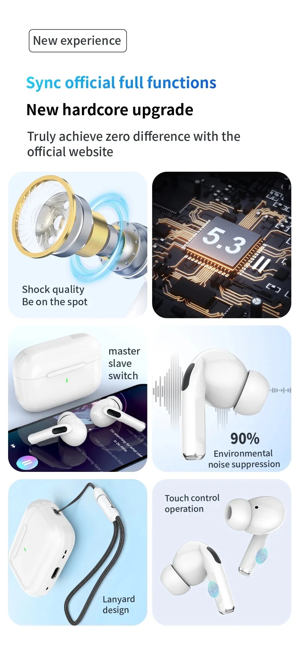 Fone Bluetooth SCELTECH com Cancelamento de Ruído e Microfone — Versão 5.0