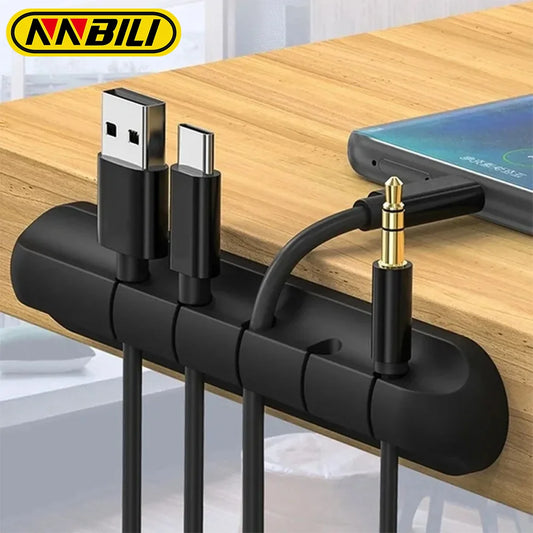 Organizador de Cabos em Silicone NNBILI – Fixação Fácil e Prática