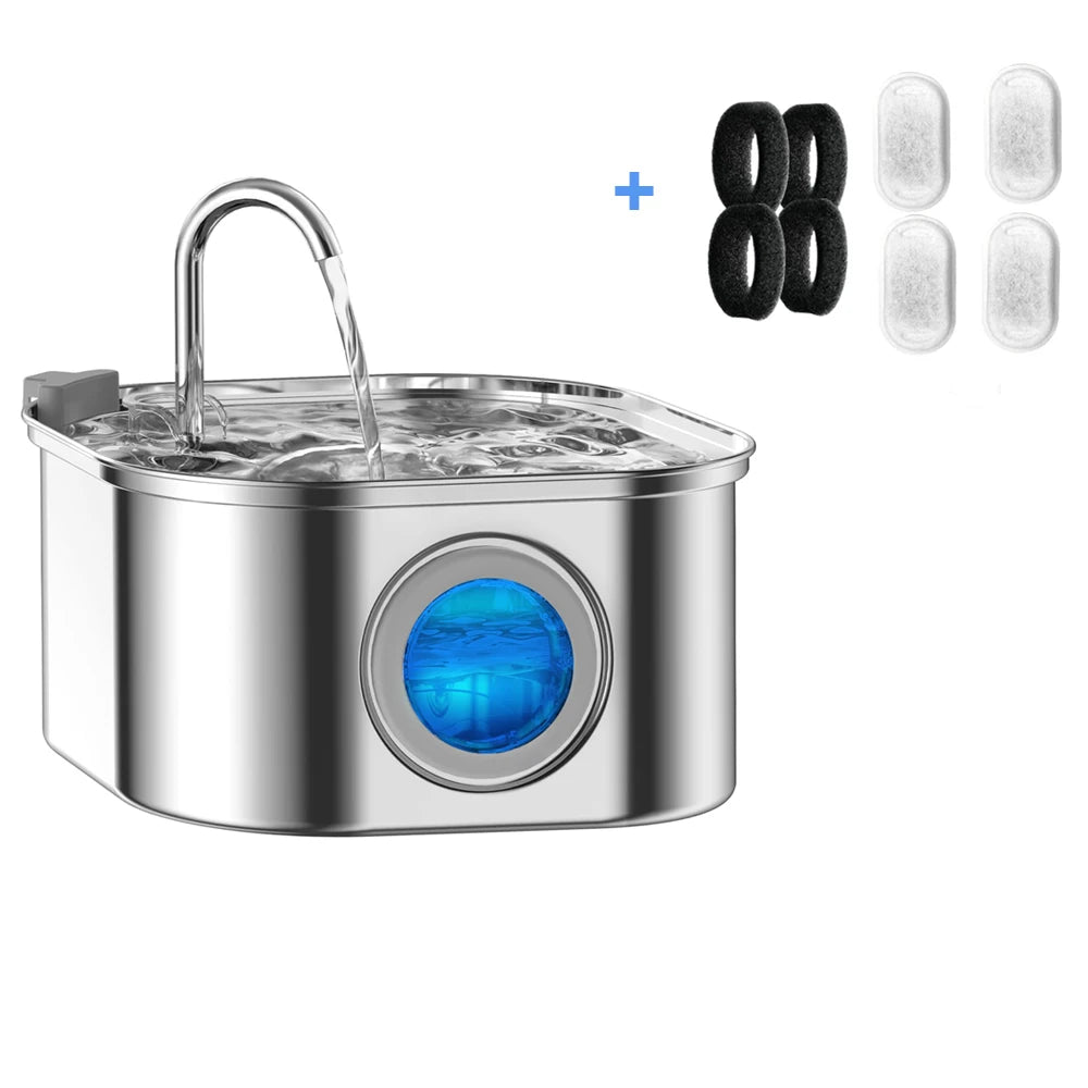 Comedouro Bebedouro Automático em Aço Inoxidável ZYfeeder para Gatos