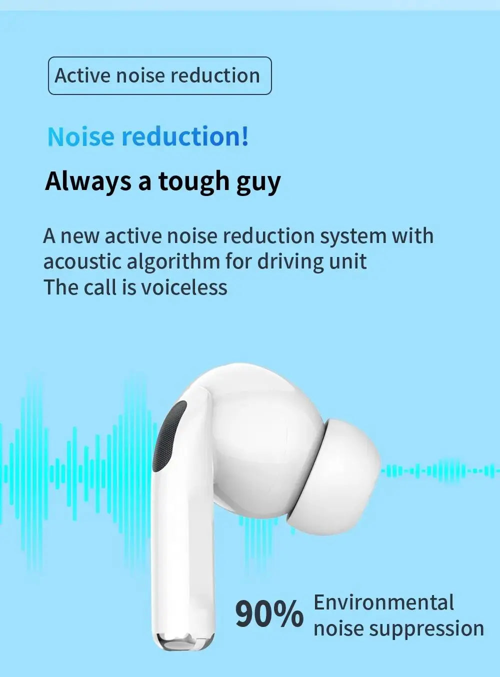 Fone Bluetooth SCELTECH com Cancelamento de Ruído e Microfone — Versão 5.0